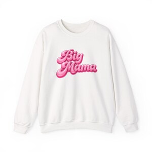 Big Mama sweatshirt | Pink Retro Bubble Script crewneck