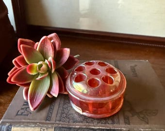 Rana de flores de cristal de carnaval naranja