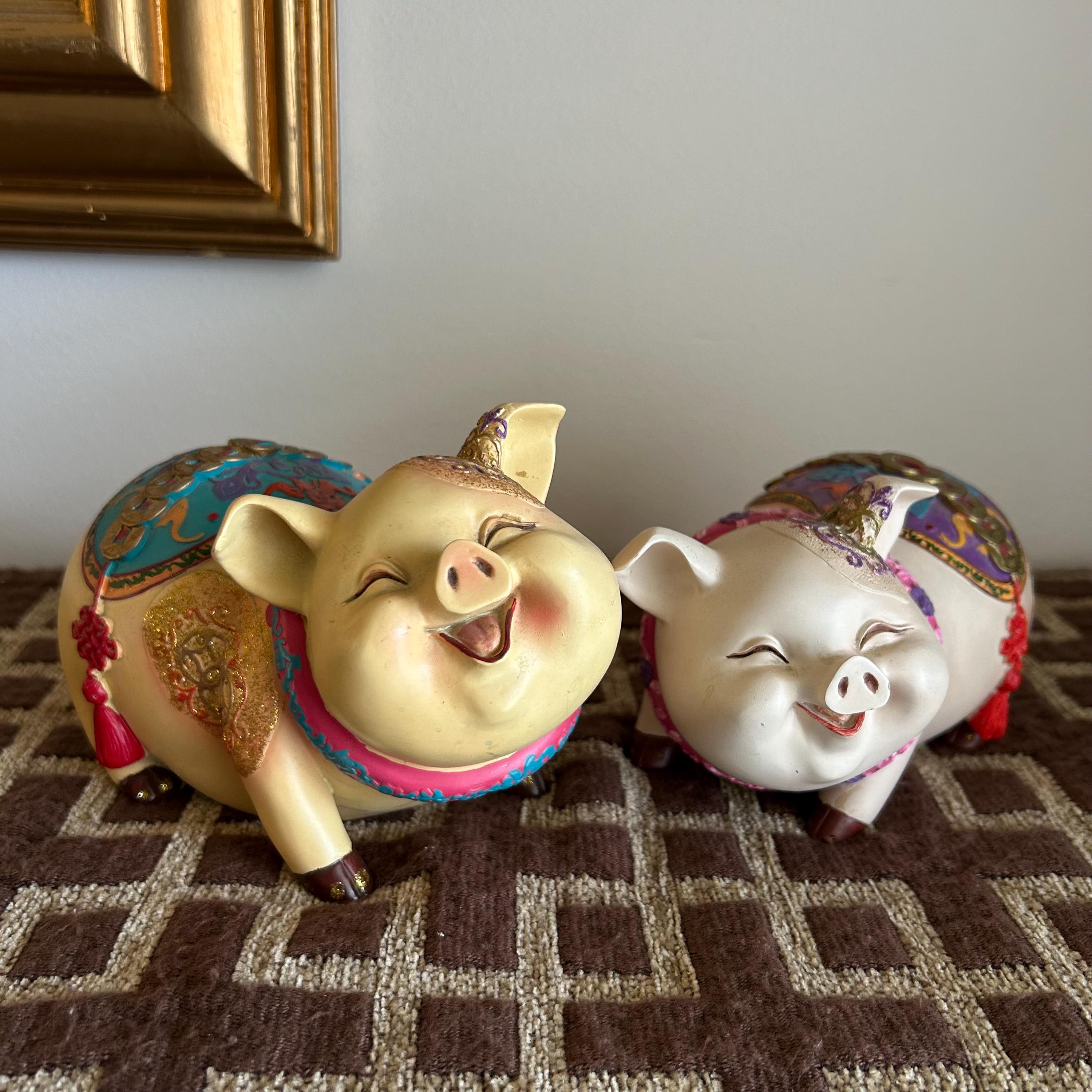 Vintage Piggy Bank Chinese - Etsy Canada