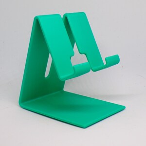3D-geprinte telefoonstandaard, minimalistische bureauhouder voor iPhone en Android