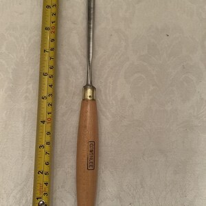 Greenlee Marples #7 8mm Straight Carving Gouge Woodworking Chisel (UK Made) image 6