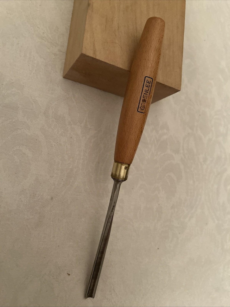 Greenlee Marples #7 8mm Straight Carving Gouge Woodworking Chisel (UK Made) image 4