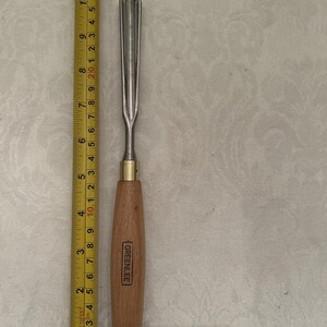 Vintage Greenlee Marples #10/16mm Straight Carving Gouge Woodworking Chisel Tool image 6