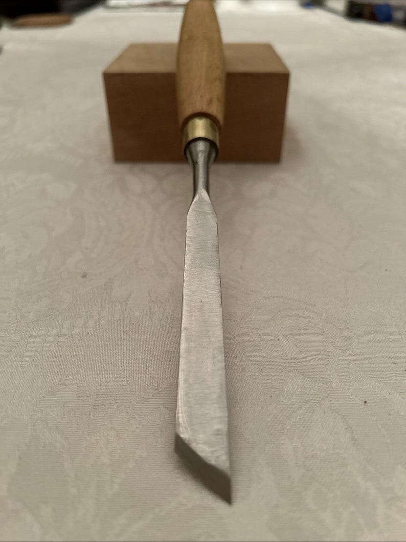 Greenlee by Marples # 1s / 14m Straight Carving Gouge Excellent Condition Sharp image 2