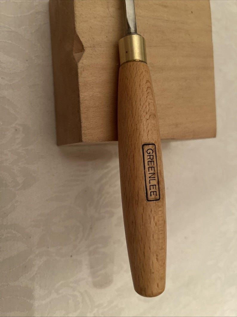 Vintage Greenlee #5L 6mm Bent Carving Gouge Wood Chisel Sheffield England image 5