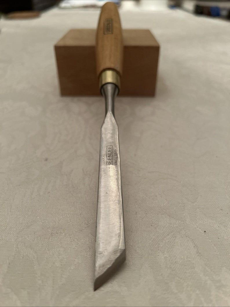 Greenlee by Marples # 1s / 14m Straight Carving Gouge Excellent Condition Sharp image 1