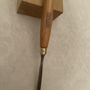 Vintage Greenlee Marples #8/10mm Straight Carving Gouge Wood Chisel UK image 3