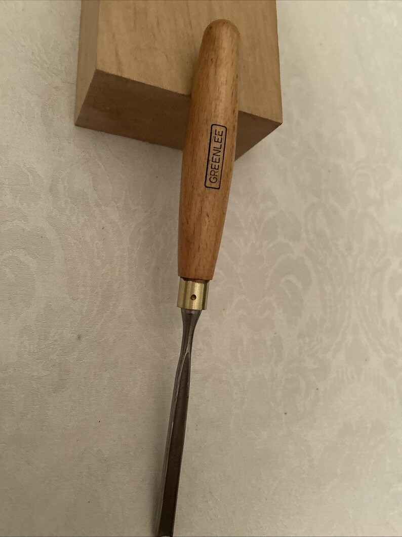 Vintage Greenlee Marples #8/10mm Straight Carving Gouge Wood Chisel UK image 3