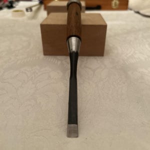 Japanese Chisel Atsu nomi Timber Mortise chisel "Umihiro" 8mm  White Steel