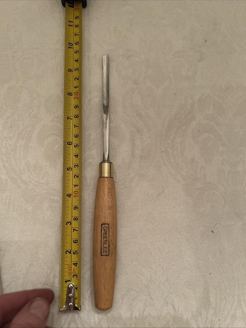 Vintage Greenlee #5L 6mm Bent Carving Gouge Wood Chisel Sheffield England image 6