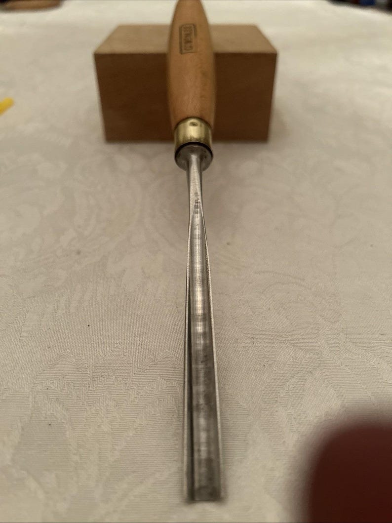 Greenlee Marples #7 8mm Straight Carving Gouge Woodworking Chisel (UK Made) image 1