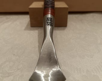 Gubia para tallar cucharas forjada a medida, estilo alemán/suizo, n.° 8a / 42 mm