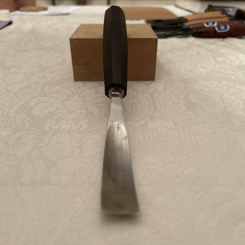 12 Gouge Carving Set W / Etui. Hand Made Professionell Geschärft Bild 6