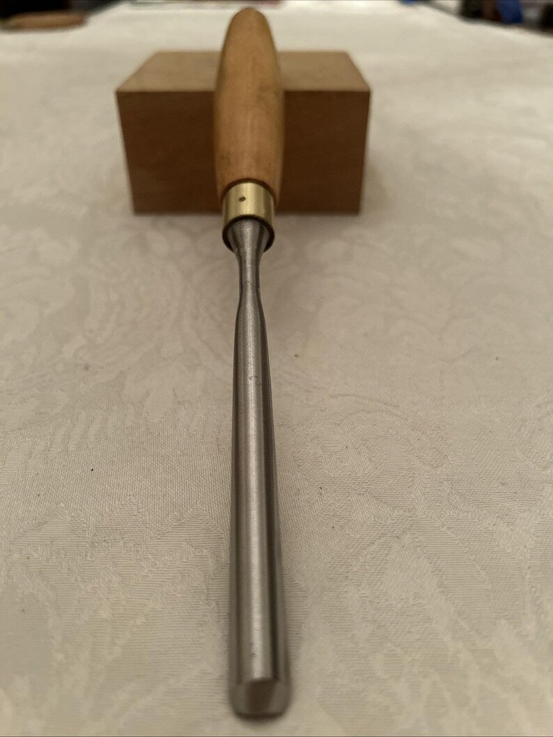 Vintage Greenlee Marples #8/10mm Straight Carving Gouge Wood Chisel UK image 2