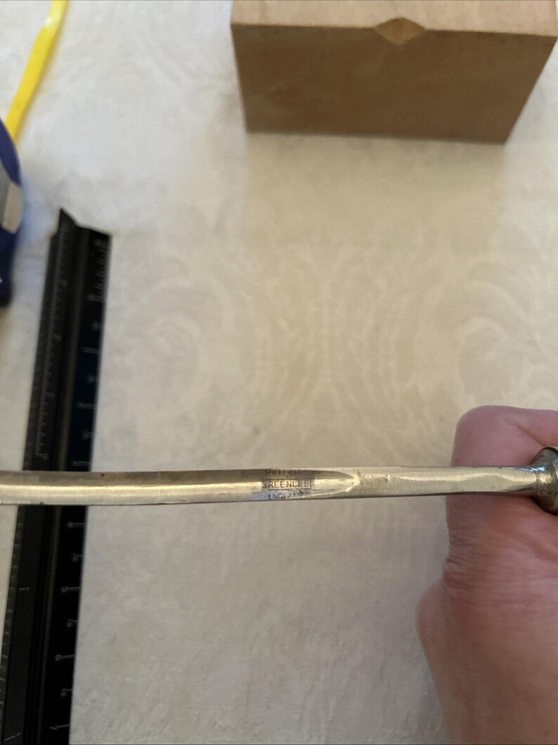 Vintage Greenlee #5L 6mm Bent Carving Gouge Wood Chisel Sheffield England image 7