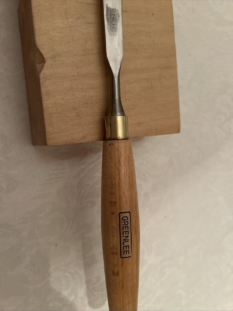 Greenlee by Marples # 1s / 14m Straight Carving Gouge Excellent Condition Sharp image 6