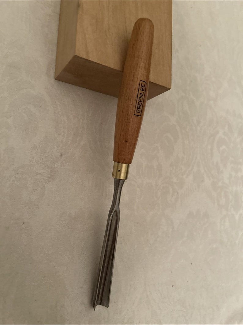 Vintage Greenlee Marples #10/16mm Straight Carving Gouge Woodworking Chisel Tool image 3