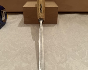 Gubia de cincel Pfeil Swiss Made n.° 1 / 8 mm para tallar madera, afilada y en excelente estado.