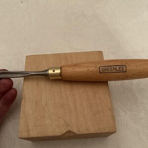 Vintage Greenlee Marples #8/10mm Straight Carving Gouge Wood Chisel UK image 5
