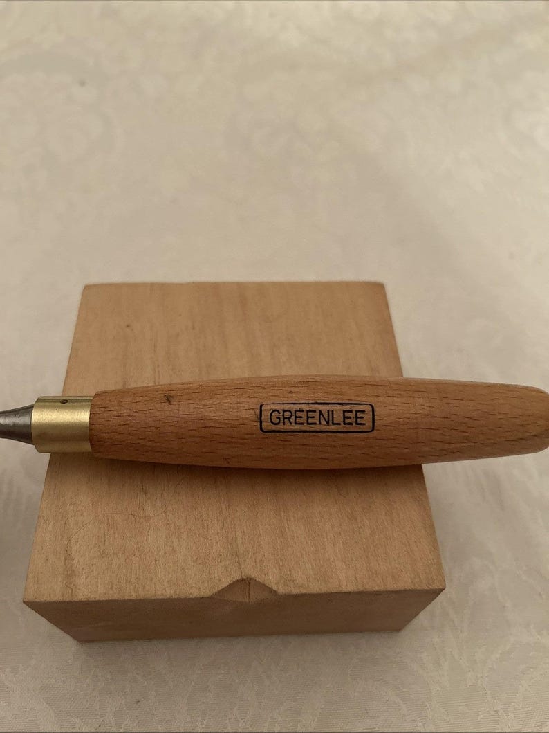 Vintage Greenlee Marples #10/16mm Straight Carving Gouge Woodworking Chisel Tool image 5