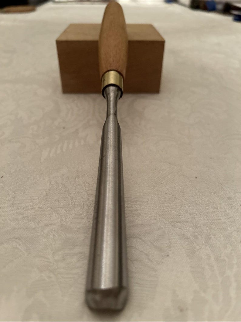 Vintage Greenlee Marples #10/16mm Straight Carving Gouge Woodworking Chisel Tool image 2