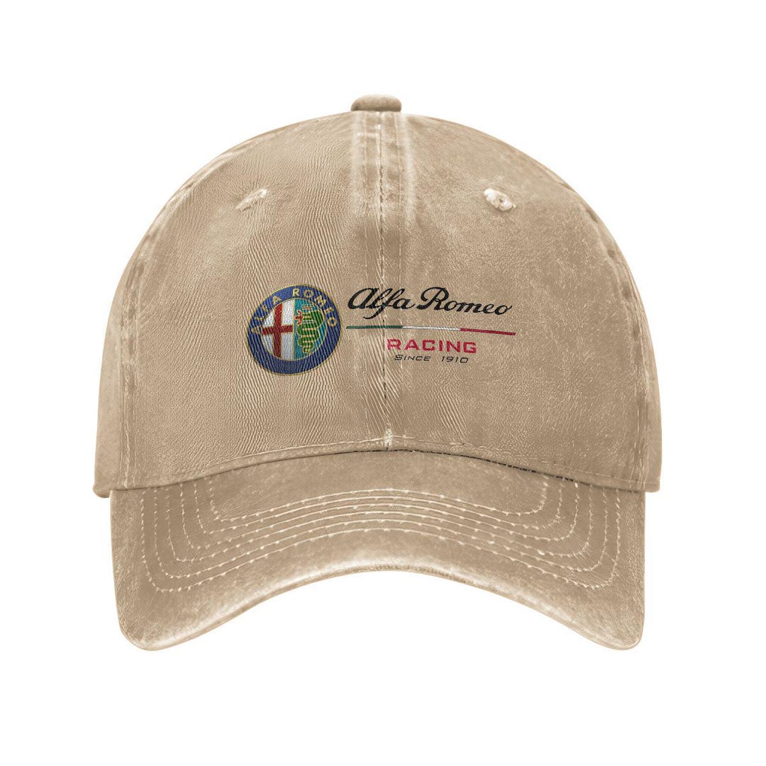 Alfa Romeo Racing Since 1910 Printed Logo Adjustable Hat Unisex Washed ...