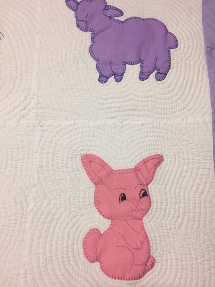 Animal Baby Quilt Baby Quilt Animal Quilt Crib Quilt Etsy Animal baby quilt