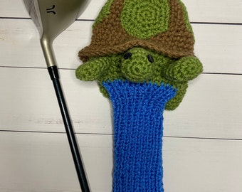 Knit Turtle Golf Club Cover: Handmade Fairway Wood Cover