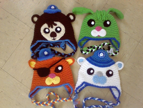 crochet character hats