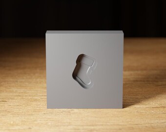 ストッキングアウトライングラファイトモールド - ガラスと金属のアートプロジェクト用に精密機械加工、カスタムサイズも利用可能