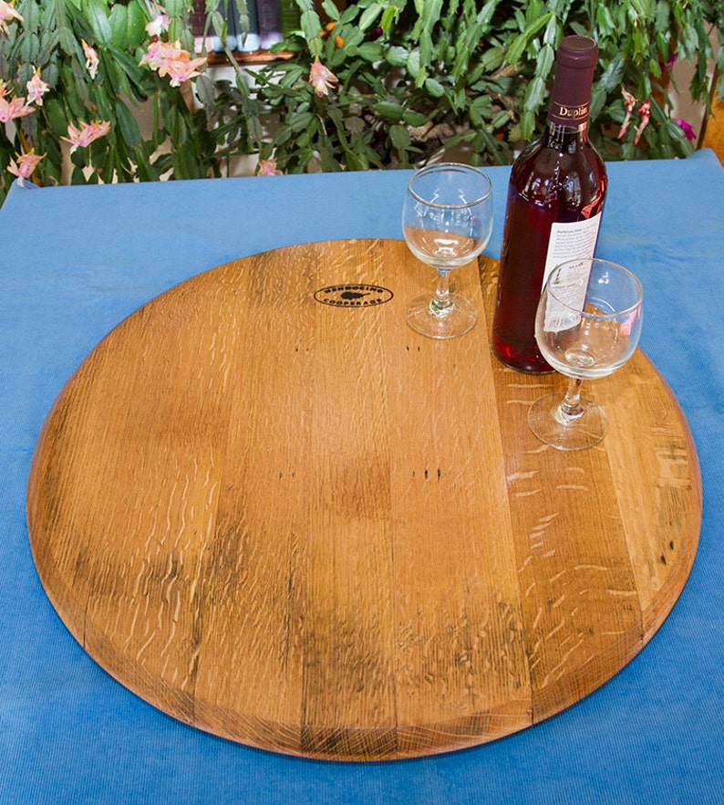 Wine Barrel Head Lazy Susan Etsy Australia