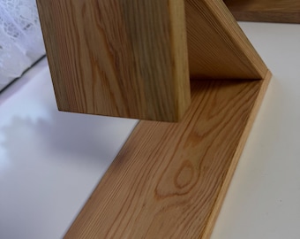 Marcapáginas de madera hecho a mano con espacio decorativo