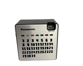 VTG Panasonic perpetual calendar radio. R-77. 1970s. non-working