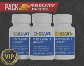 3 Pack Omega XL 60 Softgels – Green Lipped Mussel Oil Supplement