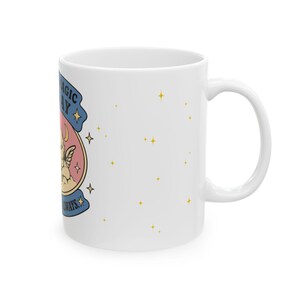 Taza de ángel vintage | Taza de café celestial retro | Taza de querubín adorable | Decoración de cocina coqueta imagen 4