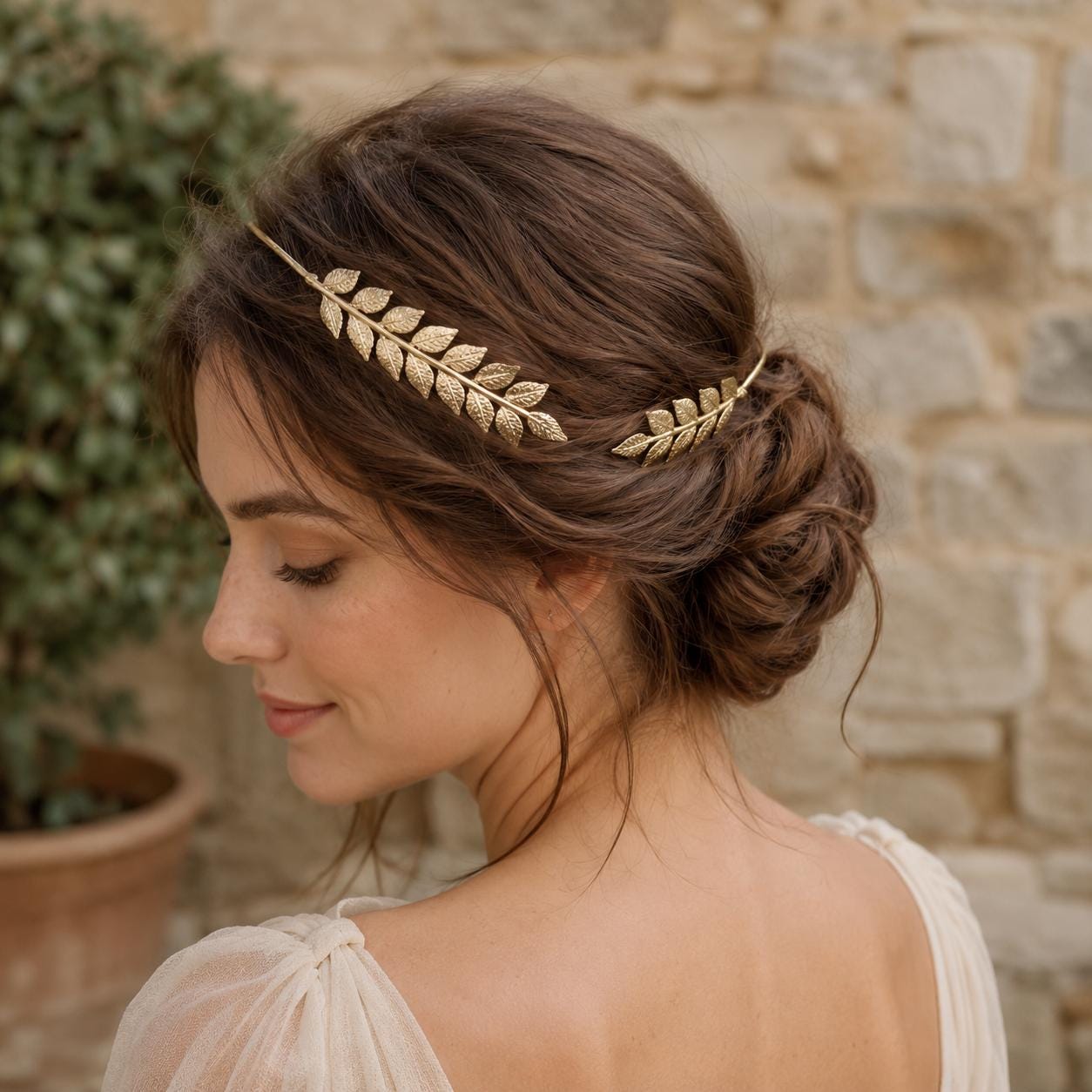 Baroque Beaded Knotted Turban Headband Gold Beadwork Y2K Statement Accessory Twine and Love | Padded Jeweled Headband | Embellished Headbands main image 4