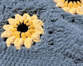Sunflower Crochet Afghan