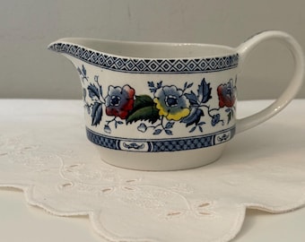 Vintage Ceramic Creamer "Jacobean Blue" by W R Midwinter Ltd.