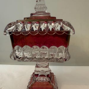 Vintage Westmoreland Glass Ruby Flashed "Wedding Bowl"