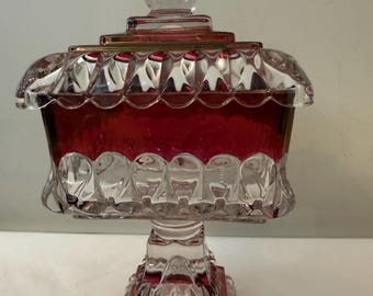 Vintage Westmoreland Glass Ruby Flashed "Wedding Bowl"