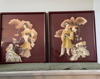 2 Vintage 1940s Lithographs