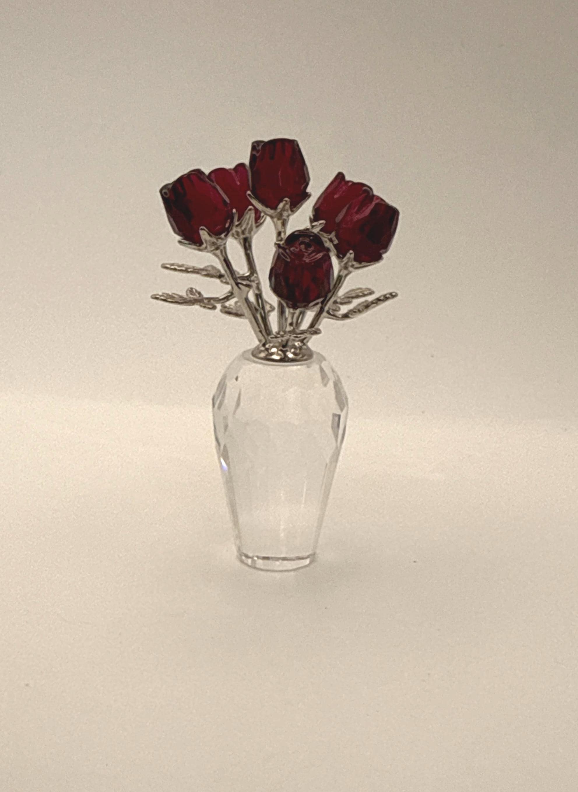 Swarovski Crystal Rose Vase - Etsy