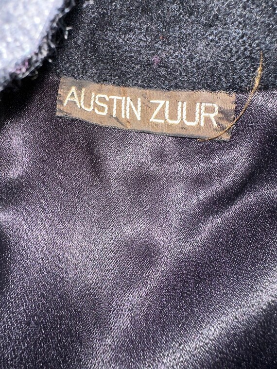 Rare 70's AUSTIN-ZUUR HALSTON Black Wool Coat - image 5