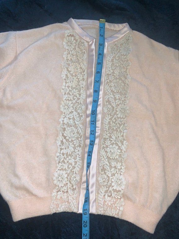Incredible 40s-60s HADLEY CASHMERE LACE Inset Sat… - image 7