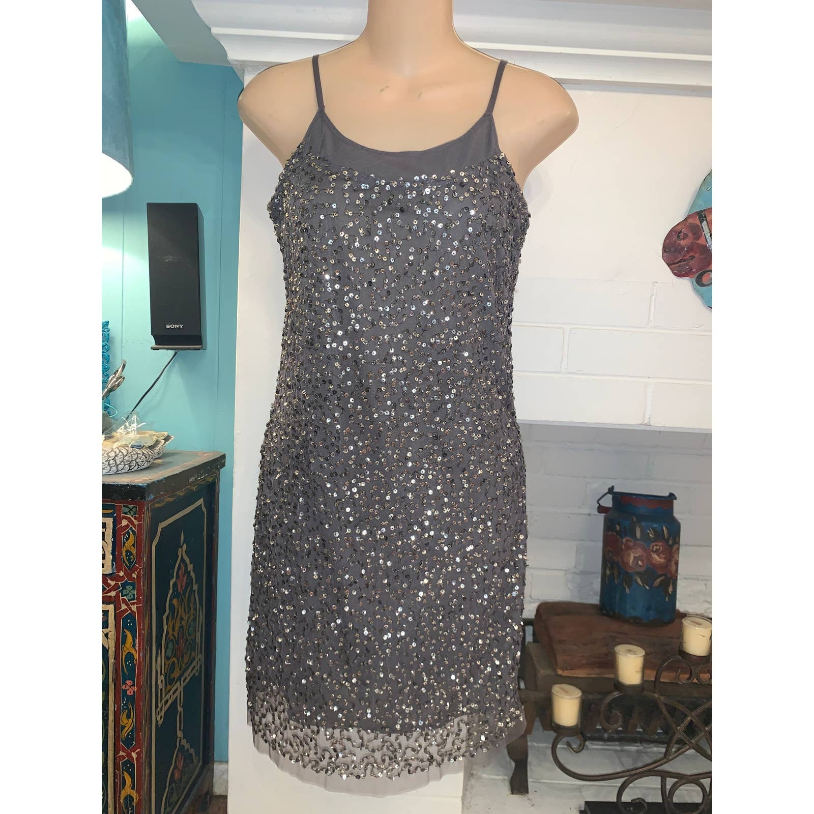 Nwt Y2K WALTER BAKER W118 Sequin Mesh SHIMMER Slip Dress Xs Etsy
