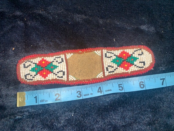 Early NATIVE BEADED WATCHBAND - image 3