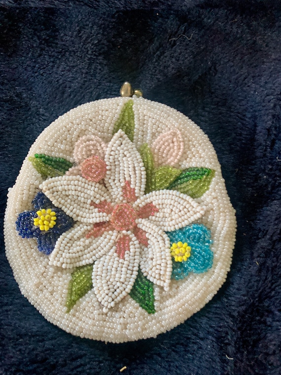 60's Gorgeous Intricately BEADED PURSE By Delill C