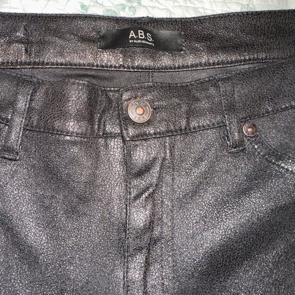 90's ABS Allen Schwartz SPANDEX Stretch Jeans Unique TEXTURE!