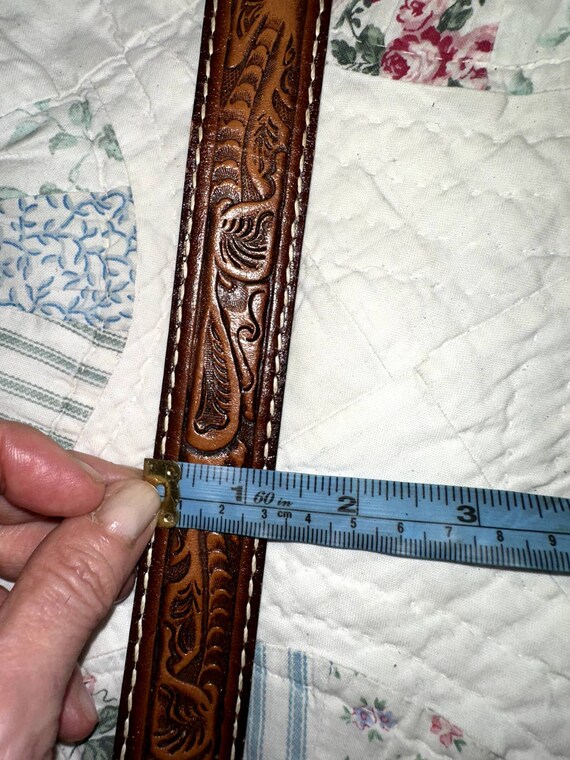 Deadstock TONY LAMA COMONCHERO Tooled Leather Wes… - image 6