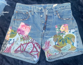 Patched Shorts - Etsy